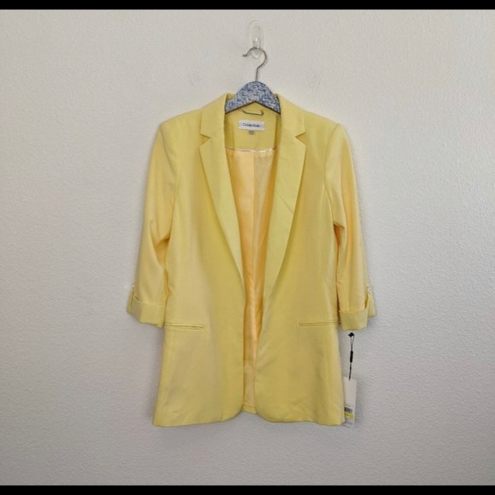 Cal vin Klein yellow blazer